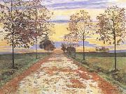 Ferdinand Hodler Autumn Evening (mk09) oil painting artist